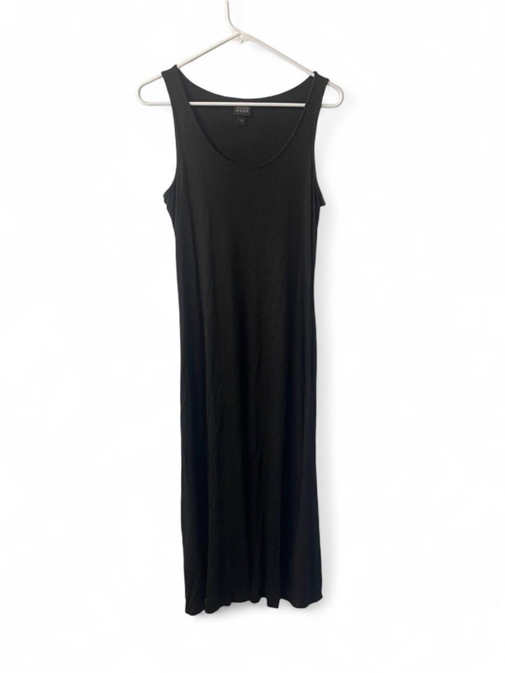 Eileen Fisher Brown Tank Maxi Dress with Matching Cardigan